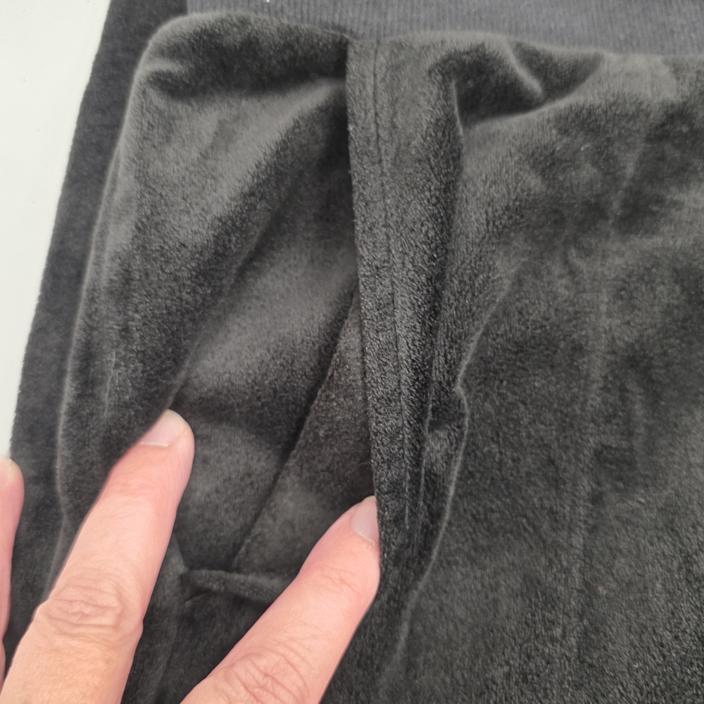 Donna Karan Velvet Black Lounge Pants - Picture 2 of 8